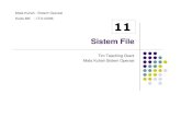 Mata Kuliah : Sistem Operasi Kode MK : IT-012336   Kuliah Sistem Operasi ... memudahkan pengelolaan disk. 8 Operasi-operasi File ... Mengumpulkan sampah (garbage)