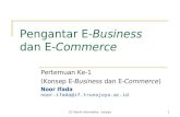 Pengantar E-Business dan E-Commerce · PDF fileModel-model bisnis E-Commerce. ... EDI digunakan oleh organisasi-organisasi yang melakukan transaksi perdagangan dalam jumlah yang sangat
