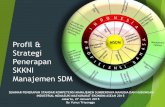 Profil & MSDM -   · PDF fileMerumuskan Strategi dan Kebijakan Pengelolaan SDM yang selaras dengan Strategi Organisasi ... Menyusun Anggaran Program Pembelajaran dan Pengembangan