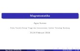 Magnetostatika - FMIPA Personal Blogs /   nisi gaya Lorentz ... Arah gaya magnettegak lurusterhadap medan magnet dan kecepatan ... Satuan lain untuk medan magnet adalah gauss (G),
