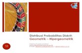 Distribusi Probabilitas Diskrit: Geometrik – Hipergeometrikdebrina.lecture.ub.ac.id/files/2015/09/7-Distribusi-Diskrit... · Distribusi Geometrik (1) Berkaitan dengan percobaan