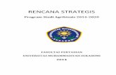 RENCANA STRATEGIS - ummi.ac.idummi.ac.id/download/download/Renstra Agribisnis 2014-2020.pdf · standar/instrumen yang jelas dan bersaing ... Evaluasi program dilakukan secara rutin