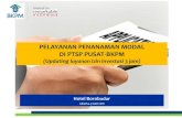 PELAYANAN PENANAMAN MODAL DI PTSP PUSAT · PDF fileinvest in PELAYANAN PENANAMAN MODAL DI PTSP PUSAT-BKPM (Updating layanan izin investasi 3 jam) Hotel Borobudur Jakarta, 9 Juni 2016