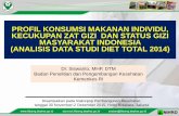 PROFIL KONSUMSI MAKANAN INDIVIDU, KECUKUPAN · PDF fileprofil konsumsi makanan individu, kecukupan zat gizi dan status gizi masyarakat indonesia (analisis data studi diet total 2014)