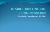 Rita Indah Mustikowati, SE, MM - Repository UNIKAMArepository.unikama.ac.id/409/6/6. Resiko dan Tingkat Pengembalian.pdf · Pengembalian investasi adalah dalam bentuk ... RESIKO Bahaya,