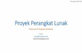 Proyek Perangkat Lunak - Komputasi · PDF file•Bagaimana proyek ditata kelola agar tujuan tercapai dan biaya ... •Buat proposal proyek perangkat Lunak ... husni Created Date: 3/7/2017