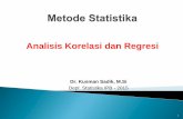 Analisis Korelasi dan Regresi - stat.ipb.ac.id · PDF filebersamaan. Sulit untuk mengatakan bahwa peru- ... Tabel Ringkasan ... • bersama uji-F (Anova)