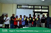 Bogor 5 : Fase Pelatihan Pertama (Minggu 3 : 11 15 June 2012) · PDF fileHari dan Sari menyampaikan sesi Rencana Penelitian dengan meniru Ranking 1, kuis pendidikan dan hiburan yang