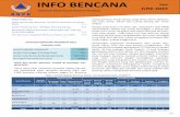INFO BENCANA - bnpb.go.id · PDF fileSampai pada bulan Juni 2015 saja, rekapitulasi data BNPB ... Raung di perbatasan Bondowoso, Banyuwangi, Lumajang ... Rata‐rata curah hujan kurang