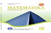 Cover Matematika IX-OK - bsd.  · PDF fileBuku pelajaran Matematika ini telah kami susun berdasarkan kurikulum yang ... BAB 2 BANGUN RUANG SISI LENGKUNG ... Kerucut, dan Bola