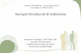 Korupsi(Struktural(di(Indonesia · PDF file• Analisis(pada(paparan(ini(merupakan(penggabungan(dari(beberapa ... (mengevaluasi(putusan(pengadilan(tentang(berbagai(kasus(korupsi(di(Indonesia.(