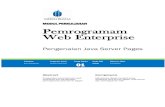 MODUL PERKULIAHAN Pemrogramam Web  · PDF file‘13 2 Pemrograman Web Enterprise Pusat Bahan Ajar dan eLearning Tim DosenI.   Pengenalan Java Server Pages 1.1 Dasar JSP