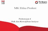 MK Etika Profesi - ita.dosen.st3telkom.ac.idita.dosen.st3telkom.ac.id/wp-content/uploads/sites/15/2017/03/...–Hak privasi –Hak untuk ... –Hak mengajukan keberatan thd kebijakan