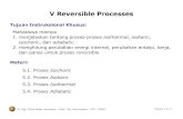 V Reversible Processes -   · PDF fileHitung perubahan energi internal dan perubahan entalpi per kg steam. Panas yang tersedia selama proses adalah 400 kJ/kg,