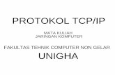PROTOKOL TCP/IP - · PDF fileDalam suatu jaringan komputer, terjadi sebuah proses ... pasar daripada manufaktur perangkat komunikasi dan menjadi jaminan interoperability data dalam