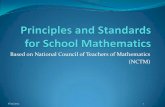 Based on National Council of Teachers of Mathematics (NCTM) · PDF fileBagaimana peran guru dalam membangun koneksi matematis di dalam kelas? 1. Memilih atau membuat masalah yang sesuai