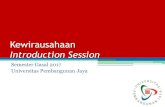 Kewirausahaan Introduction Session - ocw.upj.ac.idocw.upj.ac.id/files/Slide-MAN-305-Class-Meeting-01.pdf · Jiwa Dinamis menangkap tantangan menjadi peluang KITA BISA, MENGAPA …..?