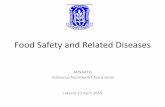 Food Safety and Related Diseases - inahea.orginahea.org/files/hari3/Minarto - PERSAGI.pdf · Minggu ke-11 tahun 2015 ... Minggu ke-12 tahun 2015 • KLB keracunan pangan di Kabupaten