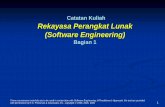 Rekayasa Perangkat Lunak (Software Engineering) · PDF filepengembangan, operasi, perawatan perangkat lunak, yaitu aplikasi rekayasa pada perangkat lunak