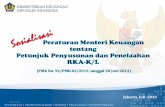 KEMENTERIAN KEUANGAN REPUBLIK INDONESIA - · PDF fileMenyempurnakan pedoman penerapan Penganggaran Berbasis Kinerja ... K/L yang dilaksanakan oleh Kementerian Keuangan dan Kementerian
