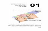 KETERAMPILAN MENGETIK 1O JARI 01 · PDF file1.5.1 Soal Teori ... Gunakan teknik membaca cepat dalam mempelajari modul. e) ... dari kartu pelubang punch card) dan(