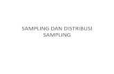 SAMPLING DAN DISTRIBUSI SAMPLING - …kuliah.ftsl.itb.ac.id/wp-content/uploads/2016/10/Bab-6-Sampling... · • Untuk sampel n lebih kecil dari 30 distribusi t, ... • Area distribusi