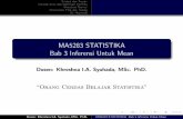 MA5283 STATISTIKA Bab 3 Inferensi Untuk Meanpersonal.fmipa.itb.ac.id/khreshna/files/2011/02/Bab-3-Stat.pdf · 1 Memahami de nisi dan konsep peubah acak kontinu ... Silabus dan Tujuan