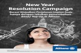 New Year Resolution Campaign Berani Wujudkan · PDF filedengan polis asuransiyang sudah diterima dan karena komplain tersebut Allianz memutuskan untuk mengembalikan ... maka diharuskan