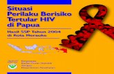 Situasi Perilaku Berisiko Tertular HIV di Papua - aids-ina. · PDF fileKerjasama Badan Pusat Statistik dengan B A Departemen Kesehatan A D K A T S I HU BPS Hasil SSP Tahun 2004 di