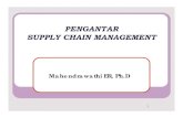 PENGANTAR SUPPLY CHAIN MANAGEMENT · PDF fileSupply Chain Management, Sistem Informasi, ITS 1-3 Evolusi tantangan yang dihadapi perusahaan manufaktur 1970 Manufacturing, Mass production