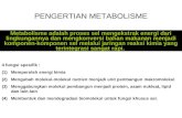 GLIKOLISIS… · PPT file · Web view · 2011-12-19PENGERTIAN METABOLISME Metabolisme adalah proses sel mengekstrak energi dari lingkungannya dan mengkonversi bahan makanan menjadi