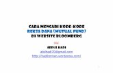 Cara Mencari KODE-KODE rEKSA DANA (MUTUAL · PDF fileBloomberg - Business Financial News. Breaking News Headlines - File Edit View Bookmarks Toots Help Mozilla Firefox Most Visited