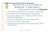 PENENTUAN HARGA POKOK VARIABEL - Selamat  · PDF filePenentuan Harga Pokok Produk 2. Penentuan Harga Pokok Persediaan 3. Pengakuan “Period Cost