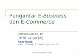 Pengantar E-Business dan E-Commerce · PDF fileName Memerikan nama tiap masukan ... menggunakan tag base target. Contoh: Frame menu dapat digunakan sebagai link untuk mengakses halaman