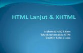 Muhamad Alif, S.Kom Teknik Informatika UTM PemWeb  · PDF fileContoh file HTML sederhana    ... Atribut “name” untuk beberapa tag diubah