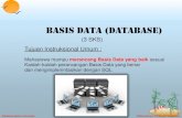 Basis Data (Database)dinus.ac.id/repository/docs/ajar/sbd-bab1-2017.pdfDatabase System Concepts 1.2 ©Silberschatz, Korth and Sudarshan Materi : Konsep Dasar Sistem Basis Data Struktur