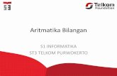 Aritmatika Bilangan - IT Telkom PWTemiiryanti.dosen.st3telkom.ac.id/wp-content/uploads/...2. Pengurangan Bilangan biner dikurangkan dengan cara yang sama dengan pengurangan bilangan