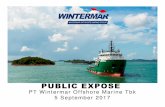 PT Wintermar Offshore Marine Tbk 5 September 2017 5...setelah turun tajam 2 tahun berturut-turut (-26% and -23% untuk tahun 2015 and 2016 untuk tahun 2015 dan 2016) Pasokan minyak