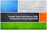 Create Your Own Secure VPN Network - MUM - …mum.mikrotik.com/presentations/ID16/presentation_3277...Biodata Pribadi – Irfan Dhia Irsyad – Bandung – 28 Oktober – Jl. Cihampelas