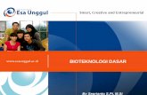 BIOTEKNOLOGI DASAR - ibd112.weblog.esaunggul.ac.idibd112.weblog.esaunggul.ac.id/.../6220/2017/10/PPT-UEU-Bioteknologi... · interasksi antara gen dan lingkungan dalam menghasilkan