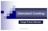 1-MATERI 1-2-3-4 dan 5 AKBI II-Standard-Costing Teoritis disebut juga dengan standar ideal atau standar teknis ... (Material Price Variance) b. ... Contoh : Sebuah perusahaan ...