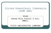 [PPT]Sistem Komunikasi Indonesia (KOM 308) · Web viewPer definisi, komunikasi dalam sistem adalah bagaimana prosedur dari suatu mekanisme, bermediasi atau tidak, dapat berinteraksi