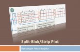 Pengacakan dan Tata Letak Percobaan RPB Model Plot vs Split Blok 4 Pendahuluan Perhatikan perbandingan perbedaan tata letak dan pengacakan antara splitplot dan split blok untuk ukuran