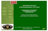 PROGRAM STUDI AGRIBISNIS - agribisnis.fp.ub.ac.idagribisnis.fp.ub.ac.id/wp-content/uploads/2017/04/Spesifikasi... · sarjana di Fakultas Pertanian Universitas Brawijaya. Malang, 14