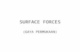 SURFACE FORCES - addyrachmat€¦ · PPT file · Web view · 2011-10-09SURFACE FORCES (GAYA PERMUKAAN) Pengantar Seluruh fenomena yang muncul dalam interface science berpusat pada