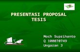 PRESENTASI PROPOSAL TESIS - Mochsuprihanto's Blog …… · PPT file · Web view · 2009-05-10sekian peneliti mohon masukan agar proposal ini menjadi lebih baik presentasi proposal