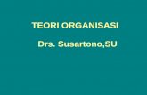 TEORI ORGANISASI Drs. Susartono,SU… · PPT file · Web view · 2009-09-12Perilaku organisasi Perilaku organisasi mengambil pandangan mikro, ... Struktur sederhana Struktur sederhana