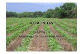 Materi 6 Alkalinitas SRU - MK. MTB | MANAJEMEN … • Batasan Alkalinitas Tanah : Definisi, proses terbentuknya dan Penyebabnya • Karakteristik dan permasalahan alkalinitas tanah