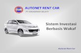 SistemInvestasi Berbasis Wakaf - Autonet Rent Car … Wakaf • Tidak ada sumber dana operasional tetap • Sumber dana operasional bergantung kepada donatur • Tidak ada kepastian