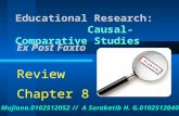Causal-Comparative Studies - mujiono's weblog | my … · PPT file · Web view2012-10-02 · makalah ini, diharapkan kita ... Analisis Kovarian - Menghilangkan faktor awal yang .